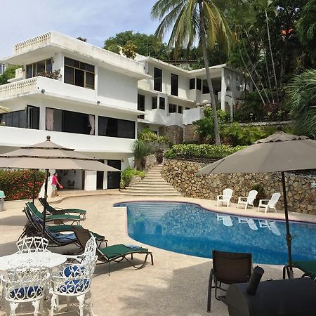 Villa Palmitas Acogedor Departamento Nivel Piscina Gigante Jardines Acapulco Exterior foto