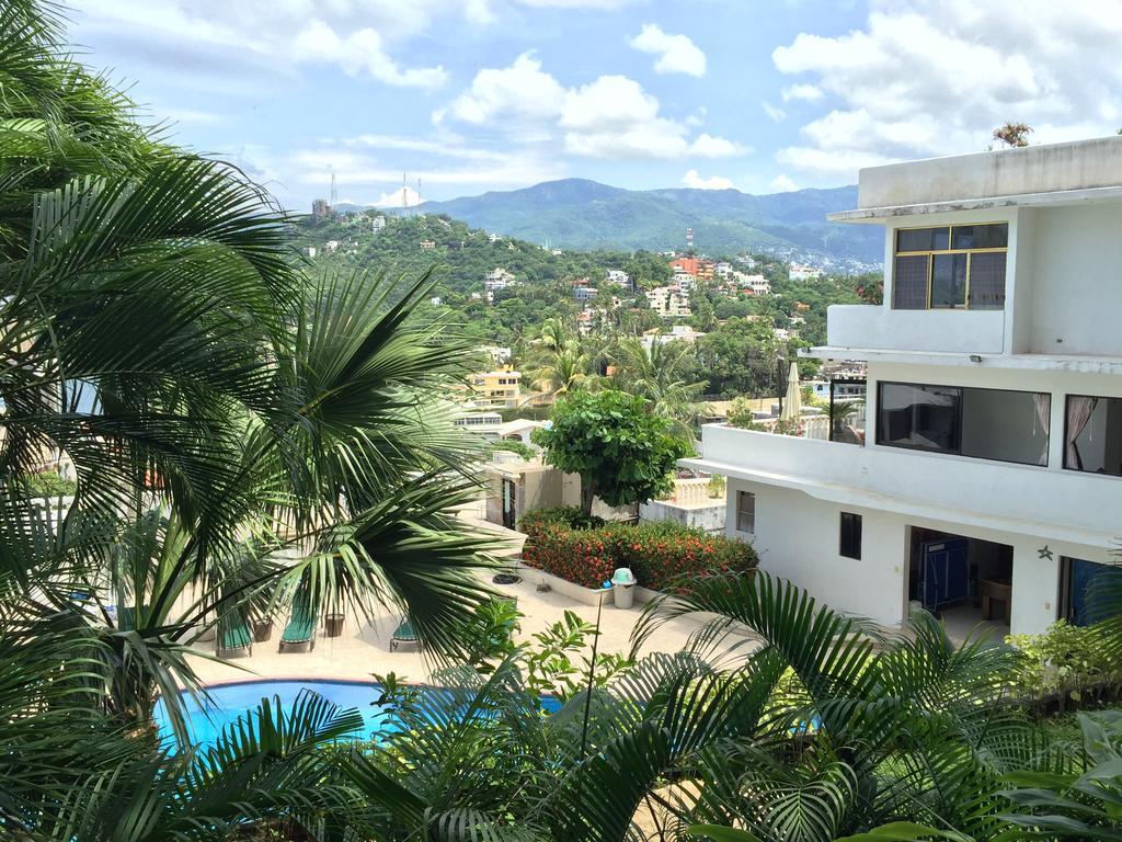 Villa Palmitas Acogedor Departamento Nivel Piscina Gigante Jardines Acapulco Exterior foto